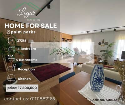 Penthouse with Roof for Sale (273 sqm) at Palm Parks, Palm Hills – Includes Kitchen – Great Deal