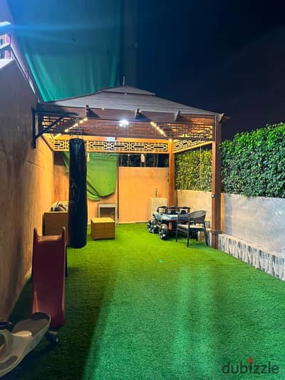 Furnished apartment for rent on the ground floor in good condition for first occupancy in Al Rehab City -- in Phase Four