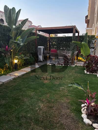 Ground corner apartment for sale in Maadi View – Al Shorouk | Super Lux finishing