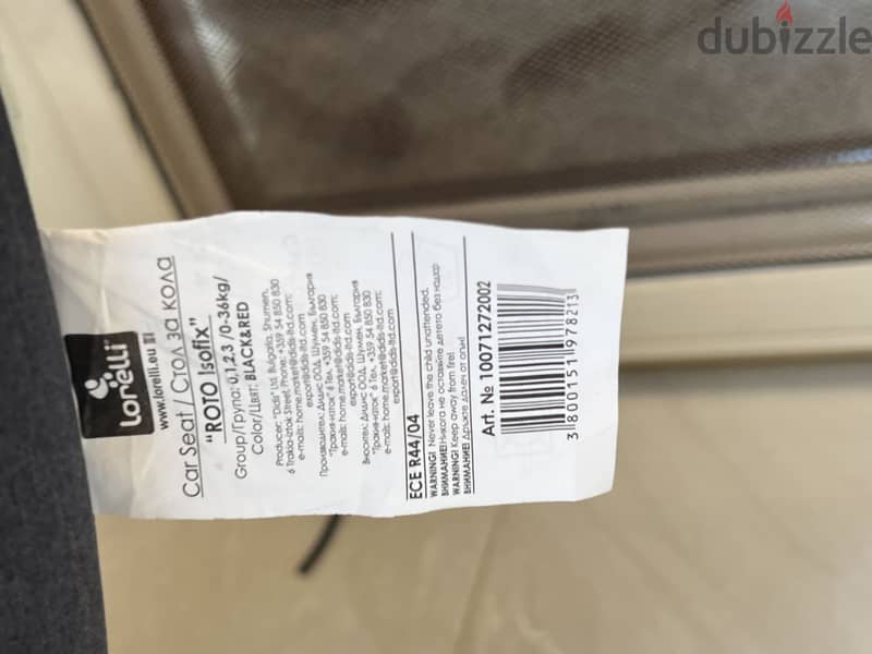 Lorelli carseat isofix 2