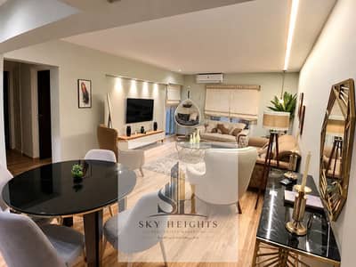99m² finished apartment for sale, fully furnished and equipped with appliances, in (Al Rehab City).