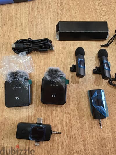 Boya wired mic & wireless microphones  مجموعه ميكات لاسلكي جديده