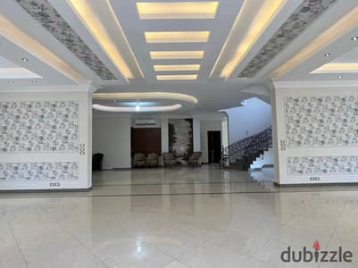 Villa for rent in Madinaty, Model (T), Stand Al-Wan, with a direct panoramic view of the golf course