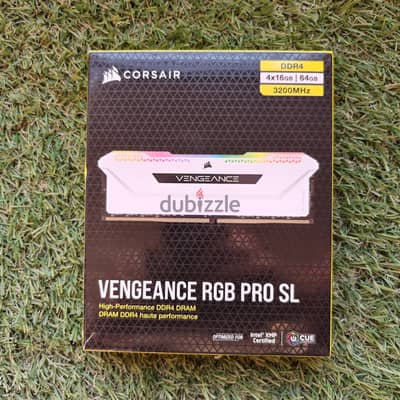 Corsair Vengeance RGB PRO SL 64GB (4x16GB) DDR4 3200MHz C16 White