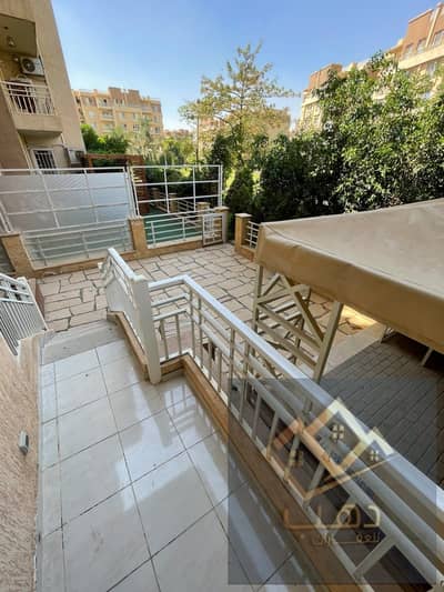 Apartment 133m with a 45m garden for rent with a garden view, private finishing in Madinaty, New Cairo