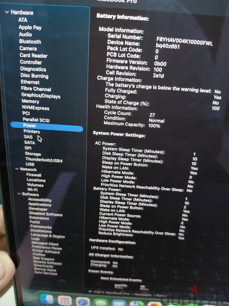 MacBook pro M4 pro 14 inch Ram 24 Hard 512 Open Box 9