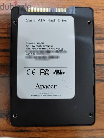 Apacer 480GB 2.5" SATA SSD (96%)