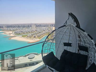 Apartment for sale in the Alamein Towers Beachfront Tower featuring a dual view of the sea and the lagoon Ready for immediate handover