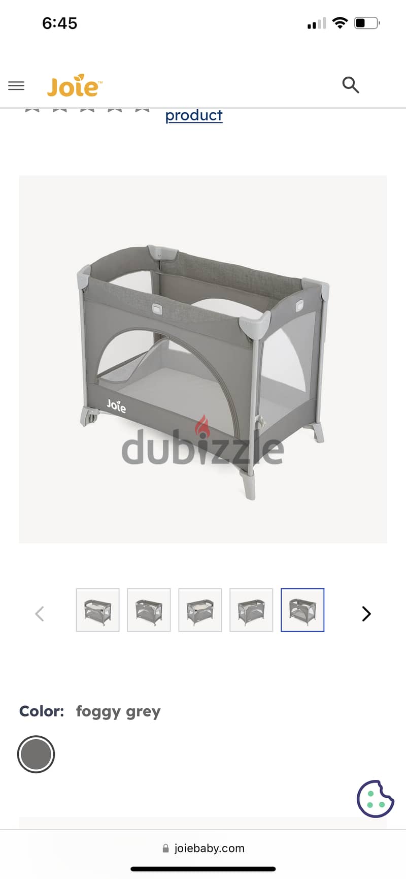 Joie baby bed 1
