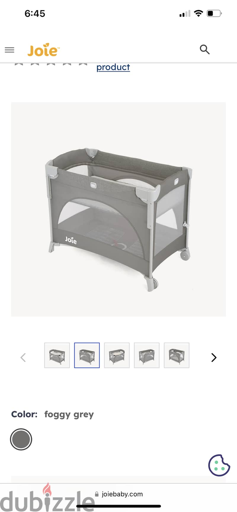 Joie baby bed 2