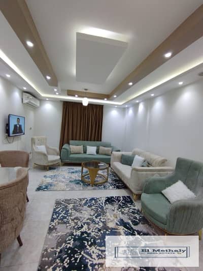 A distinctive furnished apartment in Al Rehab City, New Cairo, next to the Old Market and the Food Court.