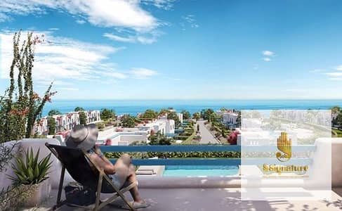 Priced to sell quickly: A ground-floor chalet with a garden and 3 bedrooms in Skala, Mountain View Ras El Hekma, North Coast.