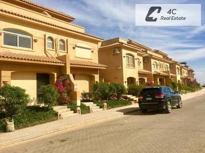 villa twin house ready to move + full firnished-prime location-open view -for sale in telal ain sokhna