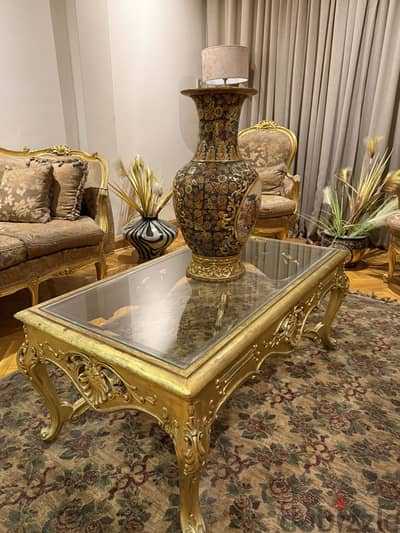 للبيع ترابيزة صالون ازاز كريستال بالكامل