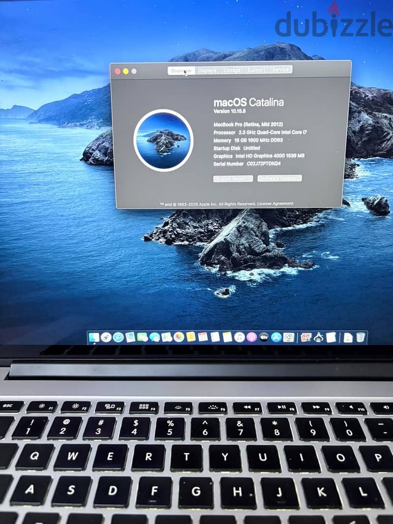 Mac book pro 2012 3