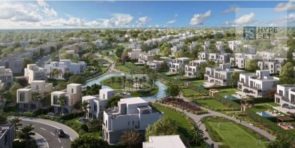 شقه double view علي landscape & lagoon بكمبوند O West في 6 اكتوبر كمبوند امام وصله دهشور