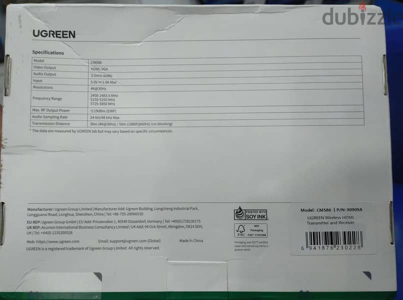 Ugreen HDMI wireless  4K 1