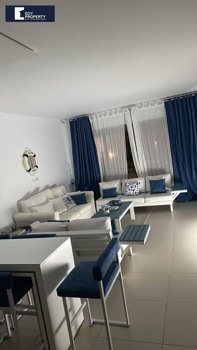 2bedrooms fully furnished chalet for sale in marassi marina wit open view ready to move