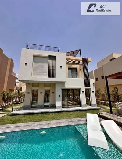Townhouse for sale fully finished + Ac's 208 m ready to move under market price open view on landscape, prime location, in Sodic east compound