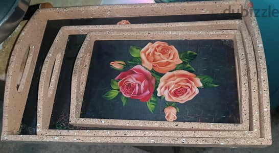 صواني تقديم خشب