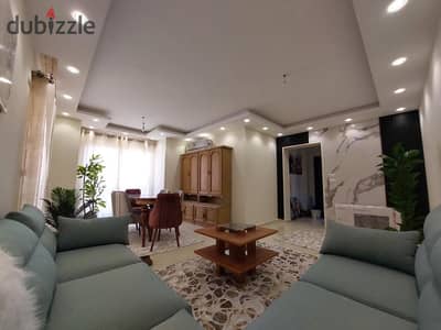 Furnished Apt 135m Madinaty B1 | Luxury Finishing & Hotel Furniture | 3BR Ready to Move