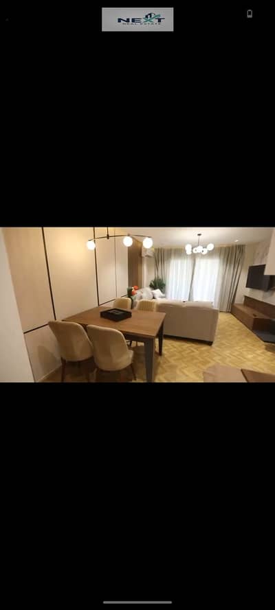 Furnished apartment for rent in Madinaty (B12), 116 sqm. Features custom finishes and a garden view; enjoys a prime "due north" (Bahri) orientation. I