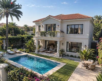 Twin house villa (250 sqm) available for sale with an installment plan at the SKOON compound in New Zayed (Green Belt area), located next to Mountain