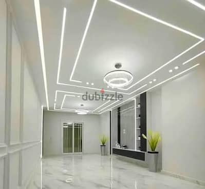 احدث ديكورات جبس بورد سعر المتر 250 شامل التوريد والتركيب و المعجون