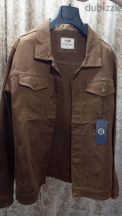 brown jeans jacket from Saudi Arabia