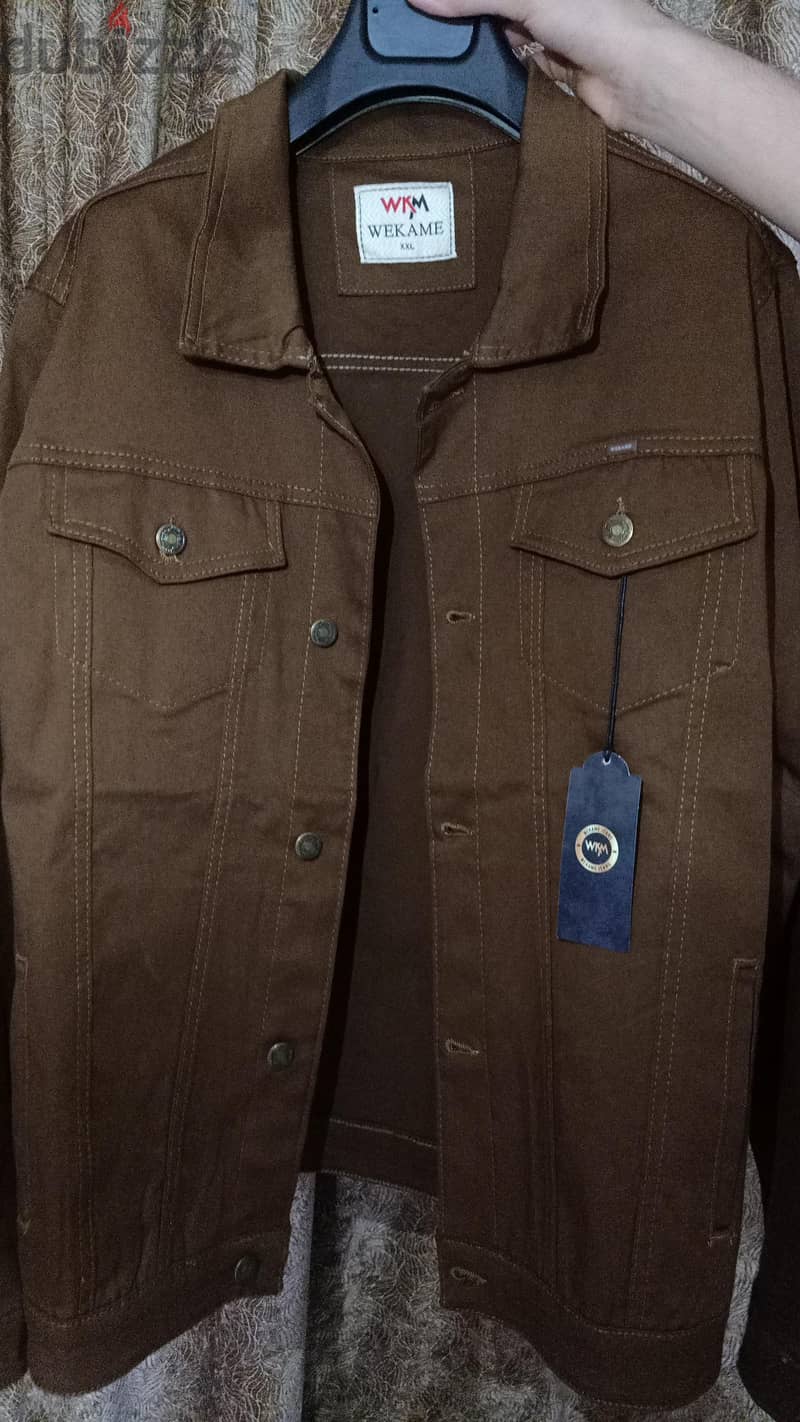 brown jeans jacket from Saudi Arabia 3
