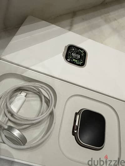 Apple Watch Ultra 3 , Natural Titanium , with box , battery 100%