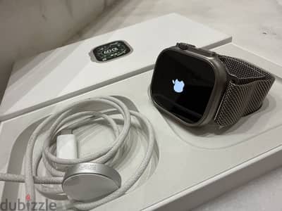 Apple Watch Ultra 3 , Natural Titanium , with box , battery 100%