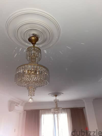 Cristal Asfour gold chandelier
