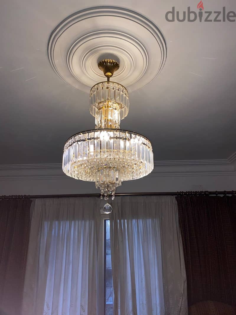 Cristal Asfour gold chandelier 2