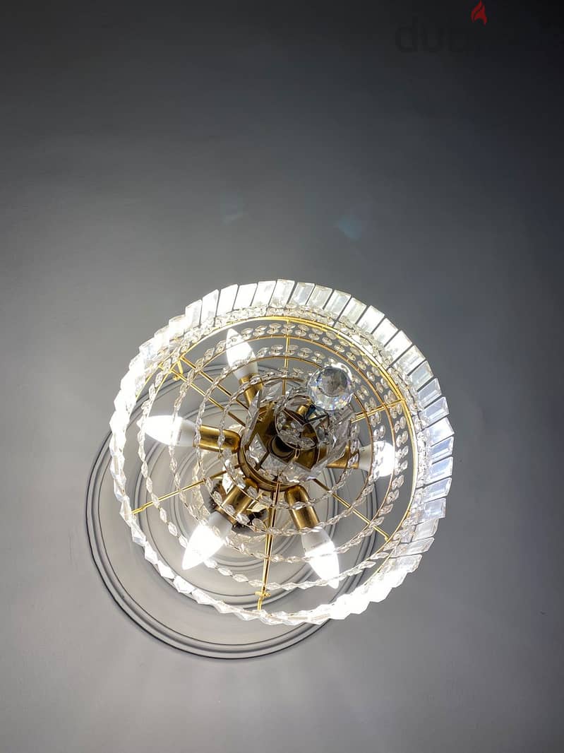 Cristal Asfour gold chandelier 5