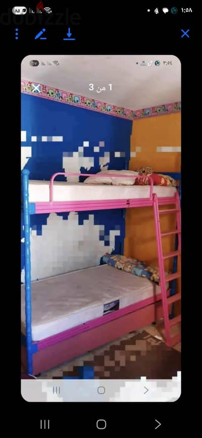 سرير بدورين ب المراتب لا يوجد اي عيب مراتب سلميه و نضيفه جدا و يوجد