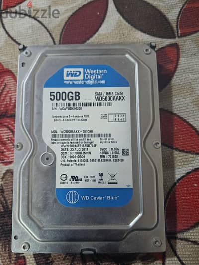 هارد wd blue 85%ه مكان اسكندريه