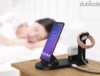 4 in 1 wireless charger Qi wireless charging stand