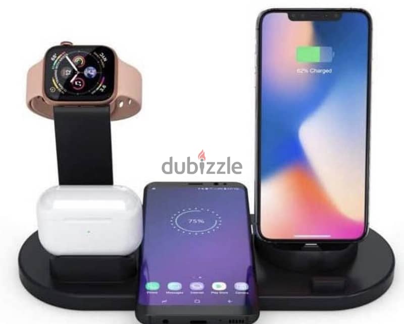 4 in 1 wireless charger Qi wireless charging stand 4