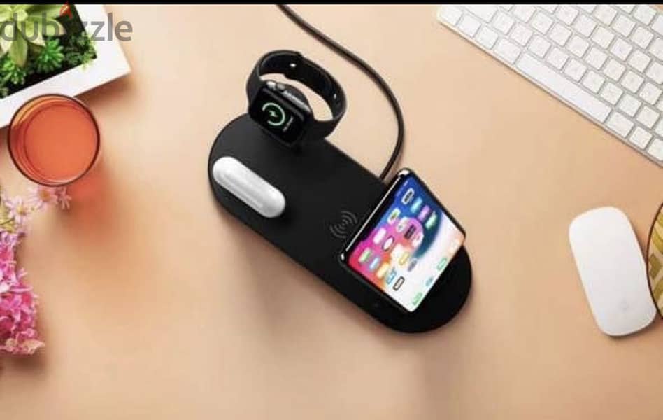 4 in 1 wireless charger Qi wireless charging stand 5
