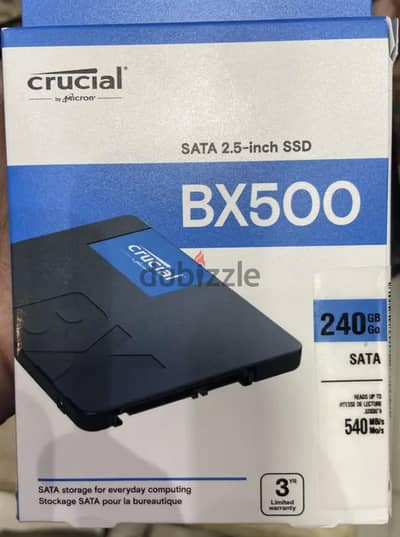 هارد SSD 240 جيجا جديد تماما بالكرتونه ولم يتم فتحه أو تشغيله