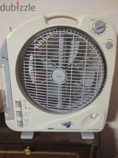 مروحة بوكس قابلة للشحن (Rechargeable Box Fan) من إنتاج شركة SUNCA
