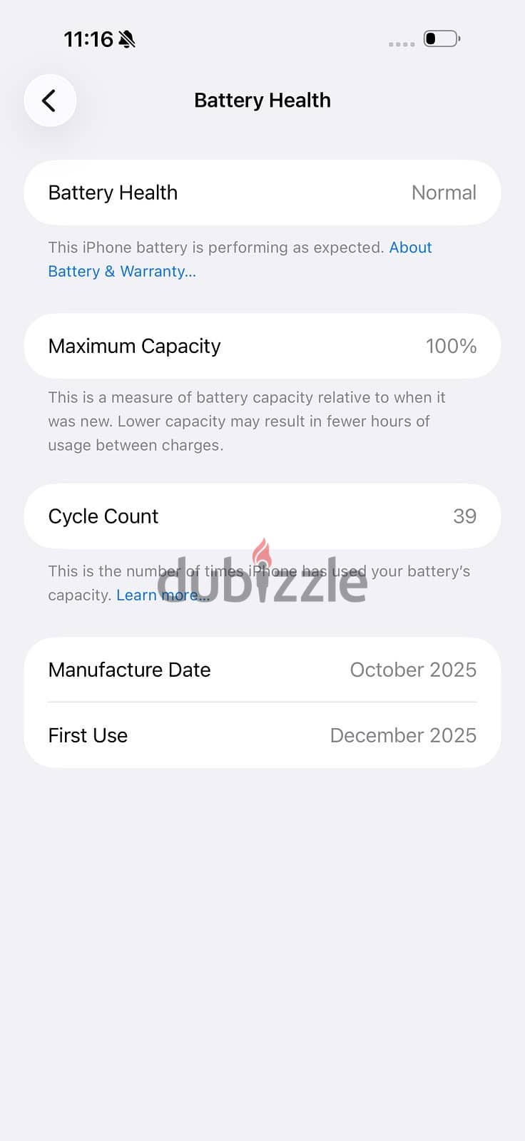 I phone 17 pro max esim 256 100%b 7