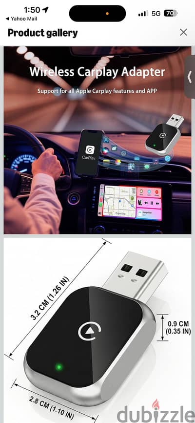 Car Bluetooth Apple CarPlay and android auto phone and music support
