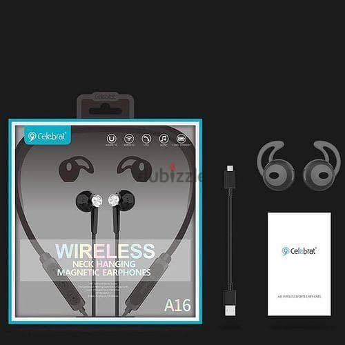 Celebrat Magnetic Wireless Headset Bluetooth Neckban 1