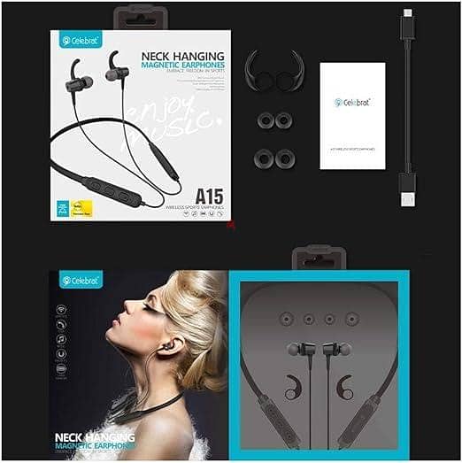 Celebrat Magnetic Wireless Headset Bluetooth Neckban 2