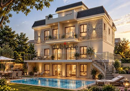 Hoad 1 | 410 sqm Villa with 7 Bedrooms for Sale in New Zayed | Villa-Only Compound | Last Villa | Installments over 8 Years
