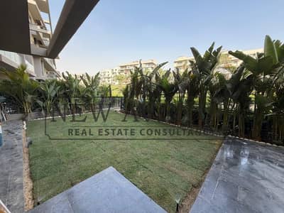 Luxury fully Finished and furnished ground apartment with garden for sale in Sodic Villette
