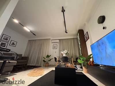 110-square-meter furnished apartment for rent in Madinaty (B6); super-lux finishes, located close to amenities.