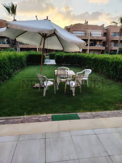 Fully furnished with ac's and appliances  ground chalet ready to move with the lowest price at Blumar Sidi Abd El Rahman